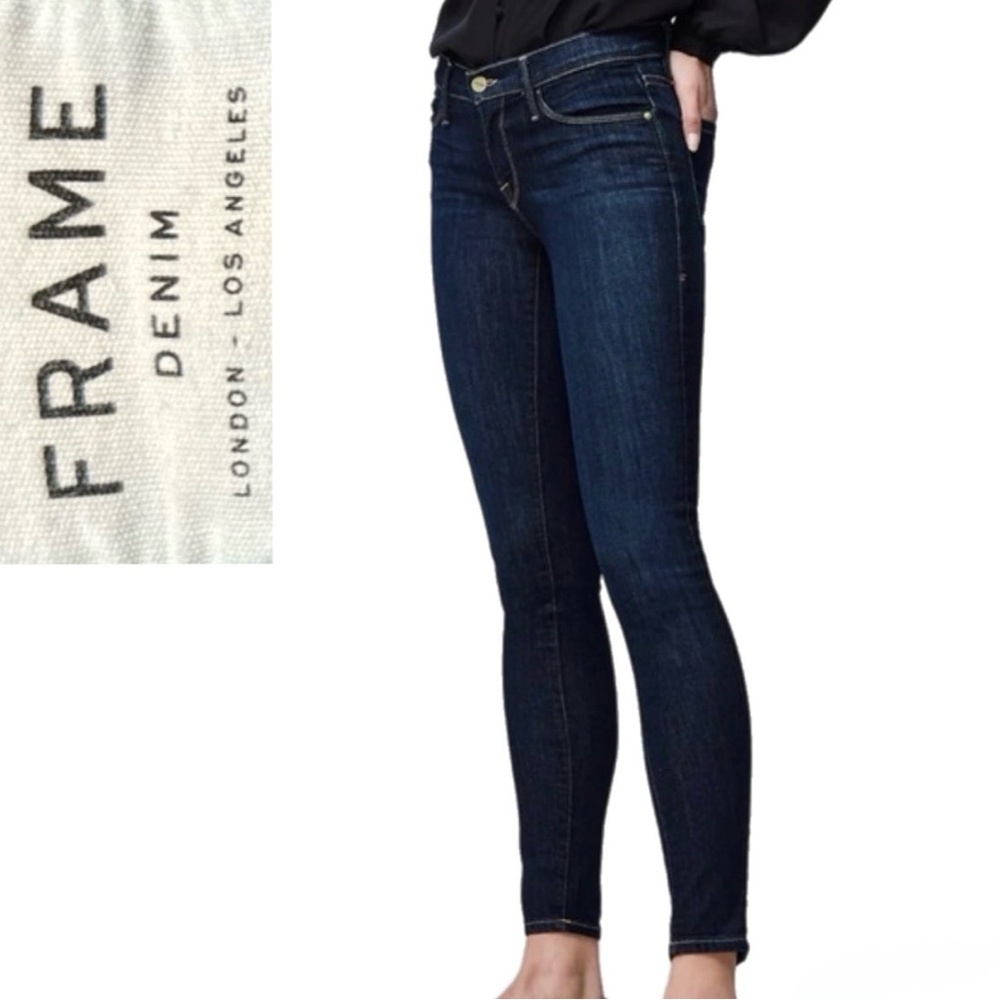 FRAME Le Skinny de Jeanne Jeans | Dark Wash | Size 28